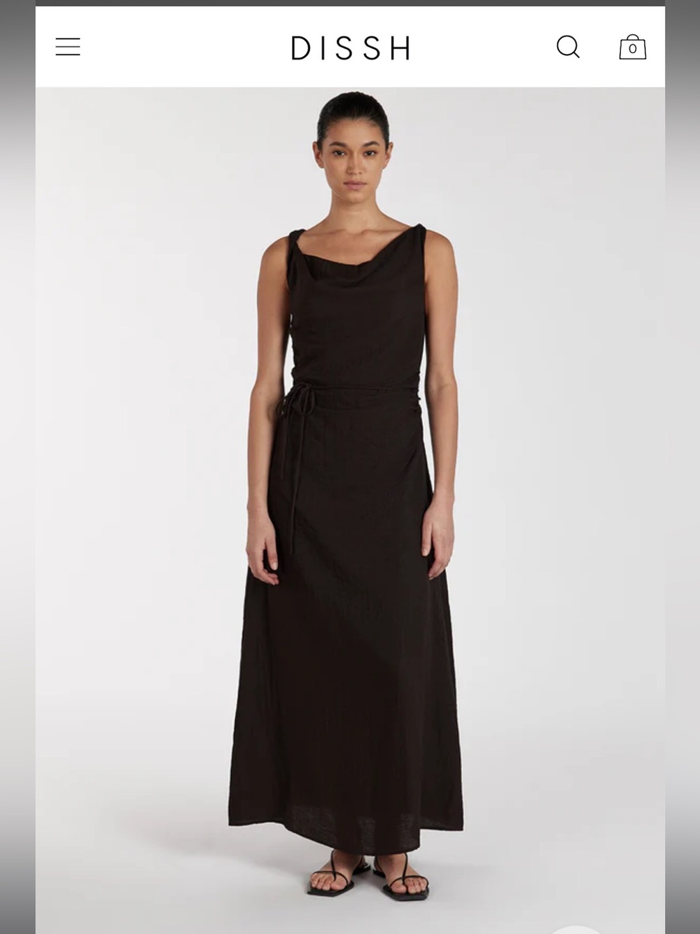 DISSH KASEN BITTER CHOC DRESS - Picture 8 of 15